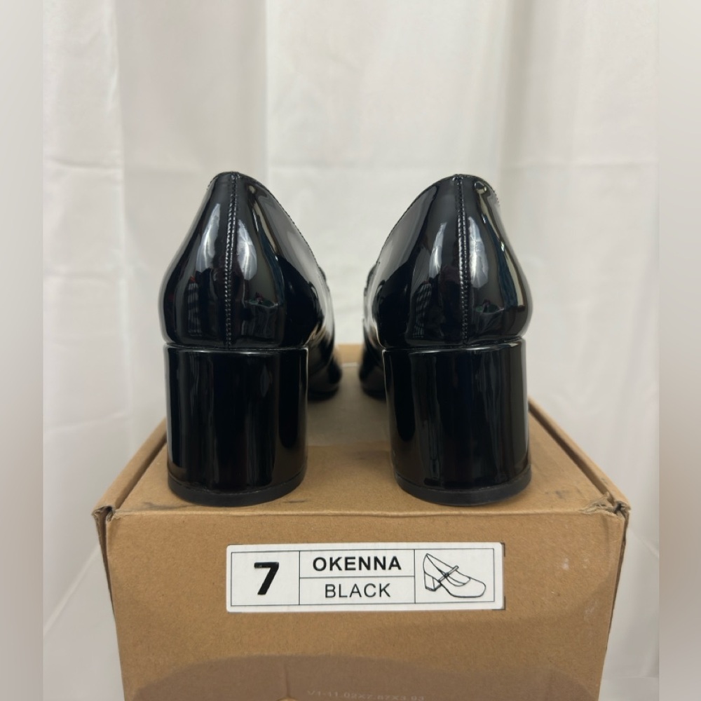 JOURNEE OKENNA MARY JANE PUMP HEELS IN BLACK PATENT US 7 … - Picture 13 of 16